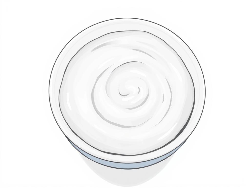 Baking soda paste for cleaning: A close-up view of a white ceramic bowl filled with a smooth, creamy paste-like mixture of baking soda and water. The paste has a soft, velvety texture, with a slight sheen reflecting the light. The bowl is placed on a clean, light-colored surface, casting subtle shadows. The overall scene evokes a sense of simplicity, cleanliness, and the natural, gentle power of baking soda as an effective, versatile cleaning agent.