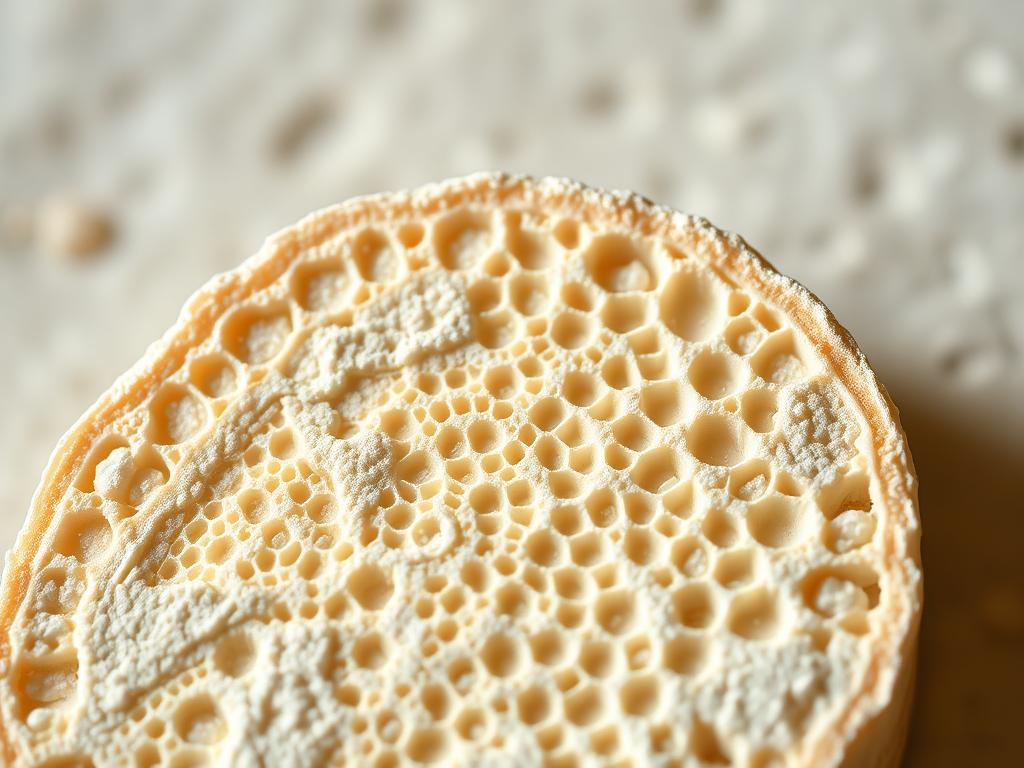 A high-resolution, scientifically accurate cross-section of diatomaceous earth, depicting its intricate microstructure in exquisite detail. The foreground showcases the delicate, intricate patterns of diatom shells, their intricate silica skeletons cast in soft, natural lighting. The middle ground reveals the interconnected network of these microscopic fossils, their intricate geometries and intricate porous structures. The background subtly fades into a neutral, slightly blurred context, allowing the viewer to focus on the captivating beauty of the diatomaceous earth composition. Captured with a high-quality macro lens, this image conveys the inherent complexity and natural elegance of this remarkable geological material.